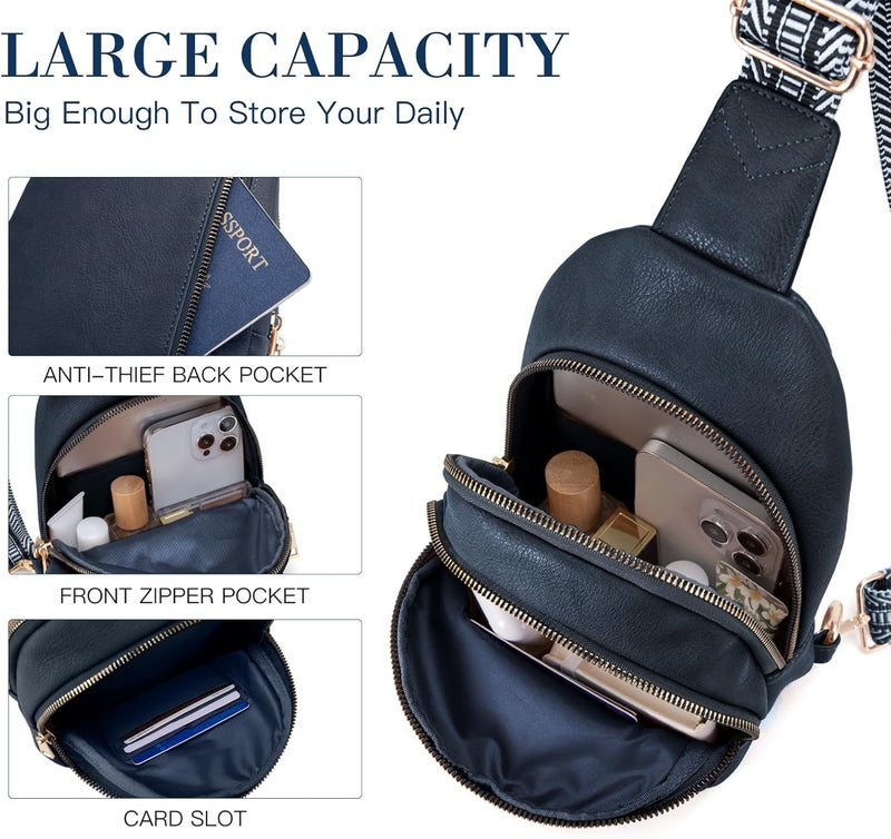 Viverte Crossbody Bags for Women Initial Sling Bag Cross Body Fanny Packs Personalized Gifts for Mom Women Wife - Image 5